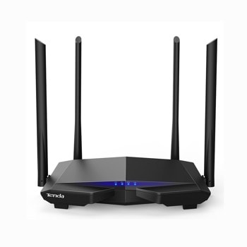 Рутер Tenda AC6 V5.0, 1200Mbps, 2.4GHz(300Mbps) / 5GHz(867Mbps), Wireless AC, 3x LAN, 1x WAN, 4 6dBi външни антени, черен | JAR Computers Рутер Tenda AC6 V5.0