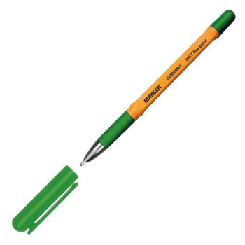 Химикалка Stanger Softgrip M 0.7 mm зелена 10 бр