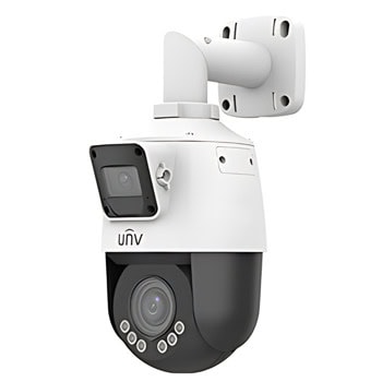 IP камера UniVIEW IPC9312LFW-AF28-2X4, куполна PTZ (Pan/Tilt/Zoom) камера, 4Mpix(1920x1080@25fps), моторизиран 2.8~12mm + фиксиран 2.8mm обективи, Ultra H.265/H.265/H.264/MJPEG, IR осветеност (до 50m), външна IP66, PoE, MicroSD слот до 256GB, микрофо | JAR Computers UniVIEW IPC9312LFW-AF28-2X4