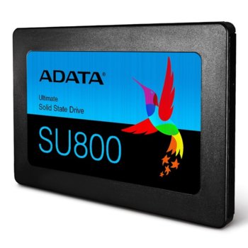 Памет SSD 2TB A-Data Ultimate SU800, SATA 6Gb/s, 2.5"(6.35 cm), скорост на четене 560MB/s, скорост на запис 520 MB/s | JAR Computers ADATA SSD SU800 2TB ASU800SS-2TT-C