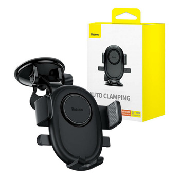 Стойка за телефон Baseus UltraControl Lite Series (C40351700111-00), универсална, за кола, за телефони с размер на екрана от 5.7" до 7.2", черна | JAR Computers Baseus UltraControl Lite Series C40351700111-00