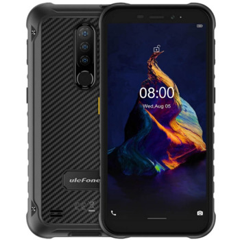 Смартфон Ulefone Armor X8 (черен), поддържа 2 SIM карти, 5.7" (14.48cm) HD+ дисплей, осемядрен Mediatek Helio A25 4x1.8 GHz & 4x1.5GHz, 4GB RAM, 64GB Flash памет(+microSD слот), 13 + 2 + 2 + 8 Mpix камери, Android, 256g | JAR Computers Ulefone Armor X8 4/64GB Black
