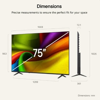 LG 75NU850B3LA