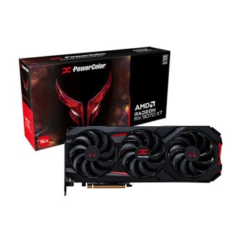 Видео карта AMD Radeon RX 9070 XT, 16GB, PowerColor Red Devil, OC, PCI-E 5.0, GDDR6, 256-bit, DisplayPort, HDMI | JAR Computers PowerColor RX9070XT 16G-E/OC
