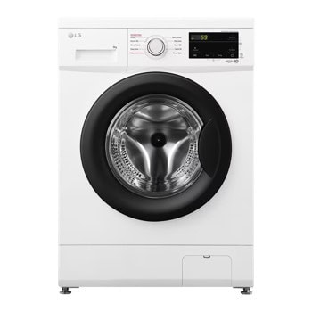 Перална машина LG F4J3VS6WE, клас D, 9 кг. капацитет, 1400 оборота в минута, 10 програми, свободностояща, 60 cm. ширина, Steam технология, отложен старт, бяла | JAR Computers Перална машина LG F4J3VS6WE