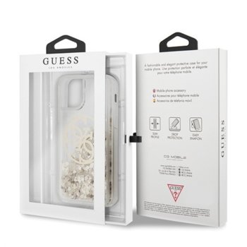 Guess Circle Liquid Glitter Hard GUHCN58LGGITDGO