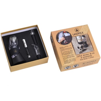 Комплект за вино Laguiole 40268450, аератор, тирбушон, фолиорезачка, отварачка, наливник, тапа | JAR Computers Laguiole 40268450