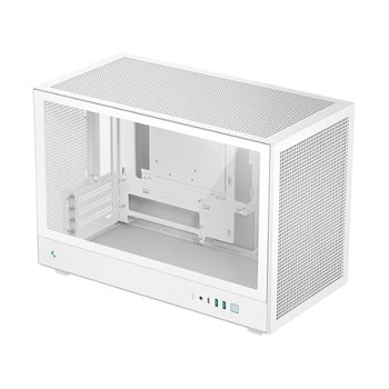 Кутия DeepCool CH260, microATX/Mini-ITX, 1x USB 3.2 Gen 2 Type-C, с прозорец, бяла, без захранване | JAR Computers DeepCool CH260 WH R-CH260-WHNGM0-G-1