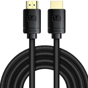 Кабел Baseus CAKGQ-L01, от HDMI(м) към HDMI(м), 3m, черен, 8K@60Hz | JAR Computers Baseus CAKGQ-L01