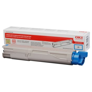 КАСЕТА ЗА OKI C 3500/3520/3530 - Cyan high - P№ 43459371 - заб.: 2500k | JAR Computers КАСЕТА ЗА OKI C 3500/3520/3530 - Cyan high