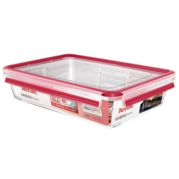 Кутия за храна Tefal N1041210, стъклена, 3 л. капацитет, прозрачна | JAR Computers Tefal N1041210