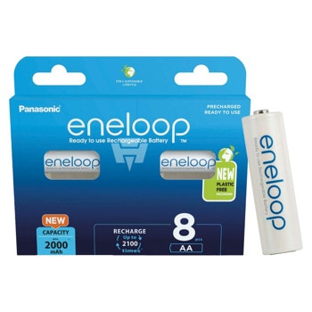 Panasonic Eneloop AA 2000mAh HR6 BK-3MCDE/8BE