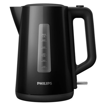 Електрическа кана Philips HD9318/20, 1.7 л. обем, 2200W, черен | JAR Computers Philips HD9318/20