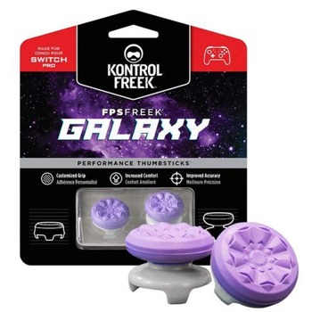 Сменяеми бутончета Thumb Grips KontrolFreek Galaxy PRO (2807-PRO), за Nintendo Switch Pro Controller, лилави | JAR Computers KontrolFreek 2807-PRO