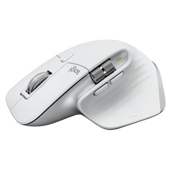 Мишка Logitech MX Master 3S For Mac, оптична (8000 dpi), безжична, USB, Bluetooth, 7 бутона, Светло сива | JAR Computers Logitech MX Master 3S For Mac PALE GREY