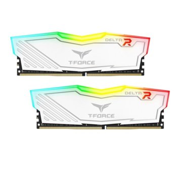 Памет 16GB (2x8GB) DDR4 2400MT/s, Team Group Elite Delta, TF4D416G2400HC15BDC01, 1.2V | JAR Computers Team Group Delta 16GB (2x8GB) DDR4 2400MHz white