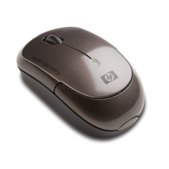 HP Wireless Laser Mini Mouse (Chocolate), безжична