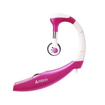 А4tech HS-12-3 Моно слушалка с микрофон (розова)
