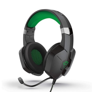Слушалки Trust GXT 323X Carus for Xbox (24324), микрофон, гейминг, 50mm говорители, AUX, черни | JAR Computers Trust 24324
