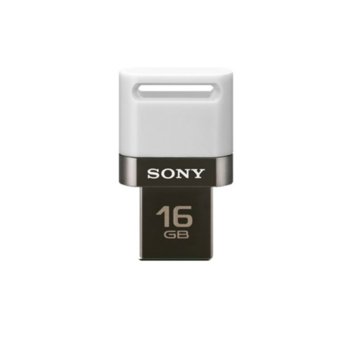Памет 16GB Sony Micro USB + USB, бяла | JAR Computers Sony Micro USB + USB 16GB, white