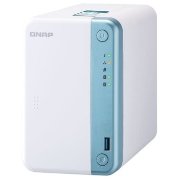 Мрежови диск (NAS) Qnap TS-251D-2G, двуядрен Intel Celeron J4005 2.9 GHz, без твърд диск (2x 3.5-inch SATA 6Gb/s), 2GB DDR4, 1x RJ45, 65W | JAR Computers Qnap TS-251D-2G