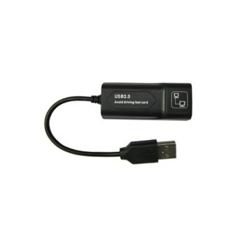 Мрежови адаптер Estillo USB 2.0, USB(м) към RJ45(ж), 10/100/1000 Mbps | JAR Computers Estillo USB 2.0 LAN Adapter