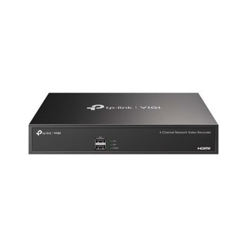 IP видеорекордер TP-Link VIGI NVR1004H, 4 канала, H.265+/H.265/H.264+/H.264, 1x SATA (до 16TB), 2x USB 2.0, 1x RJ-45, 1x HDMI, 1x VGA | JAR Computers TP-Link VIGI NVR1004H