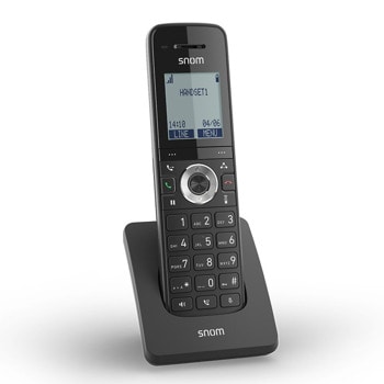 Безжичен DECT телефон Snom M15, 1.7" панорамен дисплей, 20 линия, до 7 часа време на работа, черен | JAR Computers Snom M15 SC 00004363