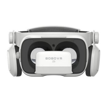 Очила за виртуална реалност BoboVR Z5, 120° зрителен ъгъл, вградени слушалки, 720° 3D обкръжаващ звук, съвместими със смартфони с диагонал от 4.7" до 6.2", бели | JAR Computers BoboVR Z5