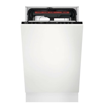 Съдомиялна за вграждане AEG FSE73507P, клас D, 10 комплекта, 7 програми, 4 температури, с меки държачи за чаши, AQUA контрол, бяла | JAR Computers Съдомиялна за вграждане AEG FSE73507P