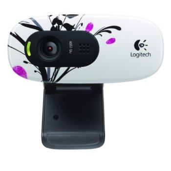 Уеб камера Logitech C270 Fingerprint Flowers