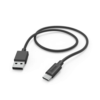 Кабел HAMA 201594, от USB-A(м) към USB-C(м), 1m, черен | JAR Computers USB кабел HAMA-201594