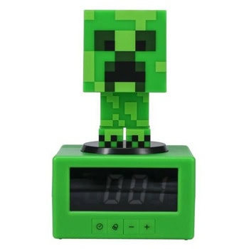 Часовник/будилник Paladone Minecraft - Creeper Icon Alarm Clock, зелен | JAR Computers Paladone Minecraft - Creeper Icon Alarm Clock