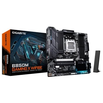 Дънна платка GIGABYTE B850M GAMING X WF6E, B850, AM5, DDR5,PCI-E 5.0, (DP&HDMI), 4x SATA 6Gb/s, 2x M.2 slots, 1x USB 3.2 Gen 2, 2.5GbE LAN, Wi-Fi 6E, Bluetooth 5.3, microATX | JAR Computers Дънна платка GIGABYTE B850M GAMING X WF6E