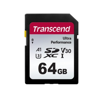 Карта памет 64GB SDXC, Transcend 340S Ultra Performance, UHS-I U3, скорост на четене до 160MB/s, скорост на запис до 50MB/s | JAR Computers Transcend 340S Ultra Performance 64GB SD Card