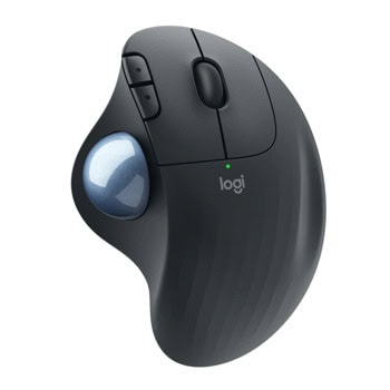 Мишка Logitech ERGO M575 (910-005867), оптична (2000dpi), безжична, Bluetooth, USB, черна, 5 бутона | JAR Computers Logitech ERGO M575 Graphite 910-005867
