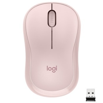 Мишка Logitech M220 Silent, оптична (1000dpi), безжична, USB, розова image