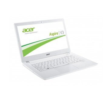 Лаптоп 13.3" (33.78 cm) Acer Aspire V3-371 (NX.MPFEX.030), бял, двуядрен Haswell Intel® Core™ i7 4500U 1.8/3.0 GHz, FULL HD LED Display (HDMI), 8GB, 128GB SSD, USB 3.0, Linux, 1.50kg, 2г. гаранция | JAR Computers 13.3 Acer Aspire V3-371 NX.MPFEX.030