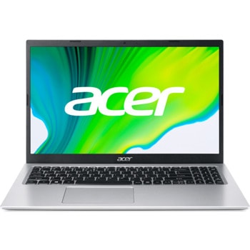 Лаптоп Acer Aspire 3 A315-35 (NX.A6LEX.00A_8GB)(сребрист), четириядрен Jasper Lake Intel Pentium N6000 1.1/3.3 GHz, 15.6" (39.62 cm) Full HD Anti-Glare Display, (HDMI), 8GB DDR4, 256GB SSD, 2x USB 3.0, No OS image