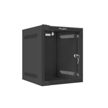 Комуникационен шкаф Lanberg WF10-2306-10B, 10", 6U, 280 x 310 x 336 mm, сив | JAR Computers Lanberg WF10-2306-10B