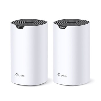 Безжична Mesh Wi-fi система TP-Link Deco S7 (2-pack), 1900Mbps, 2.4GHz (600 Mbps), 5GHz (1300Mbps), Wireless AC, 3x Gigabit Ethernet Ports (WAN/LAN), 2 устройства | JAR Computers TP-Link Deco S7(2-pack)