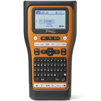Етикетен принтер Brother PT-E560BTSP, 180dpi, термотрансферен печат, QWERTY клавиатура, USB, Bluetooth, 3.5-24mm ширина на етикета, индусриален | JAR Computers Brother PT-E560BTSP PTE560BTSPQL1