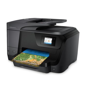 Мултифункционално мастиленоструйно устройство HP OfficeJet Pro 8710, цветен, принтер/скенер/копир/факс, 4800x1200 dpi, 35стр/мин, Wi-Fi, LAN, USB, A4 | JAR Computers HP OfficeJet Pro 8710 (D9L18A)