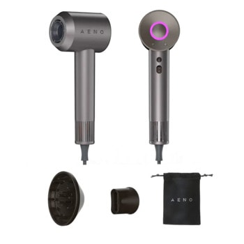 Сешоар AENO HD1, 1500W, 3 степени на скорост, 3 температури, йонизация, черен | JAR Computers Сешоар AENO HD1 AHD0001