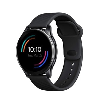 Смарт часовник OnePlus Watch W301GB, 1.39" (3.53 cm) AMOLED дисплей, 4GB Flash памет, Bluetooth, GPS, IP68, черен | JAR Computers OnePlus Watch W301GB