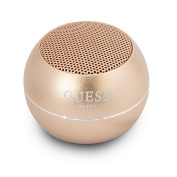 Тонколона Guess GUWSALGED, 1.0, 3W RMS, Bluetooth, златиста, време на работа до 4 часа | JAR Computers Тонколона Guess 4H Mini gold GUWSALGED