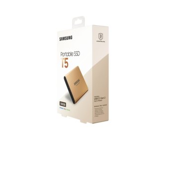 500GB Samsung Portable SSD T5 Rose Gold MU-PA500G