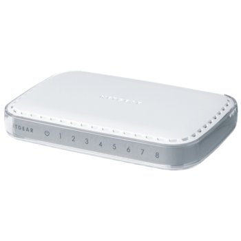Суич NETGEAR GS608, 1000Mbs, 8Port | JAR Computers Switch NETGEAR GS608