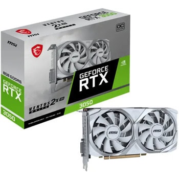 Видео карта Nvidia GF RTX 3050, 8GB, MSI VENTUS 2X XS 8G White, OC, PCI-E 4.0, GDDR6, 128-bit, DisplayPort, HDMI, DVI-D | JAR Computers MSI GeForce RTX 3050 VENTUS 2X XS WHITE OC 8GB