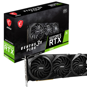 Видео карта Nvidia GeForce RTX 3080, 10GB, MSI GeForce RTX 3080 Ventus 3X PLUS OCV1, PCI-E 4.0, GDDR6X, 320-bit, DisplayPort, HDMI | JAR Computers MSI GeForce RTX 3080 Ventus 3X PLUS OCV1